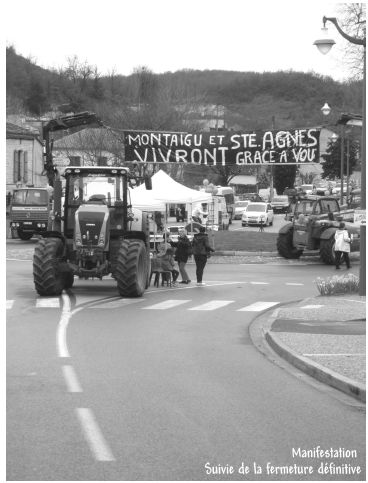 manifestation à Montaigu